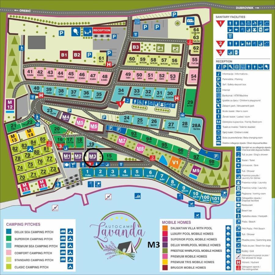 Lavanda Mobile Homes & Villas Оребич Экстерьер фото
